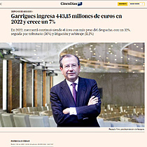 Garrigues ingresa 443,15 millones de euros en 2022 y crece un 7%